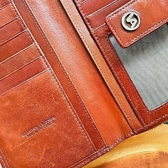Valentina Genuine Italian Leather Wallet - Brown - Picture 8 of 10